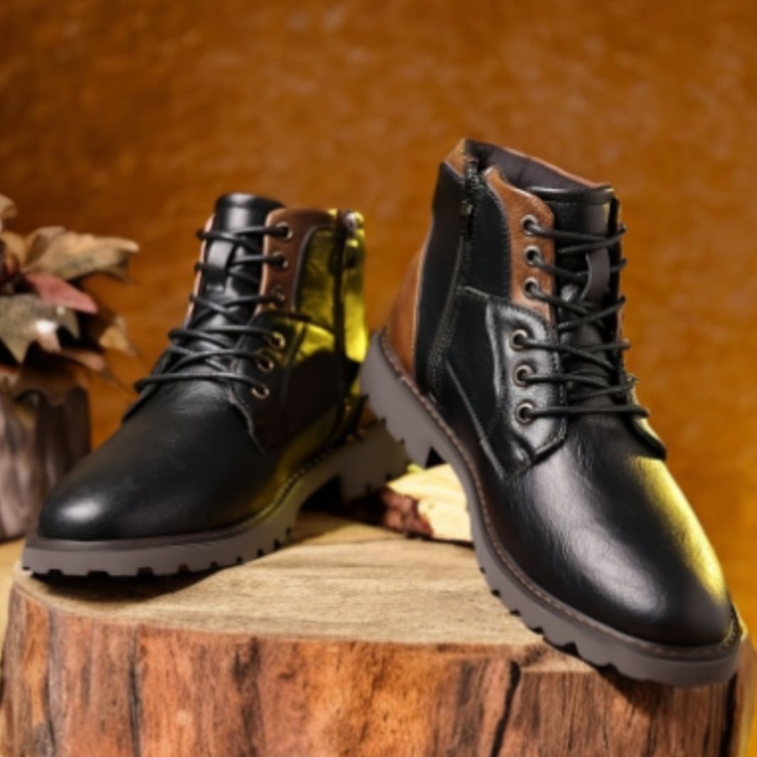 Harrold | Rugged Leather Lace-Up Boots