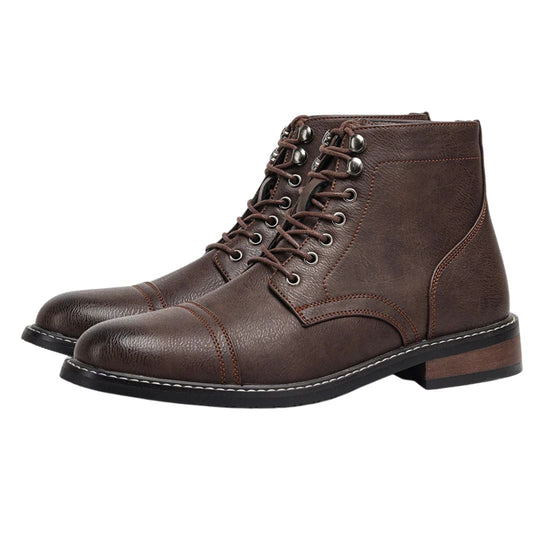 Milan | Vintage Cap-Toe Derby Boots