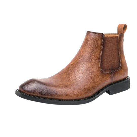 Nick | Zipped Leather Chelsea Boots