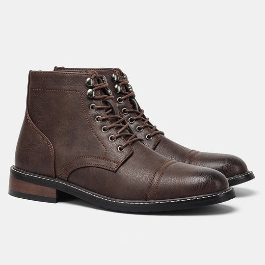 Milan | Vintage Cap-Toe Derby Boots