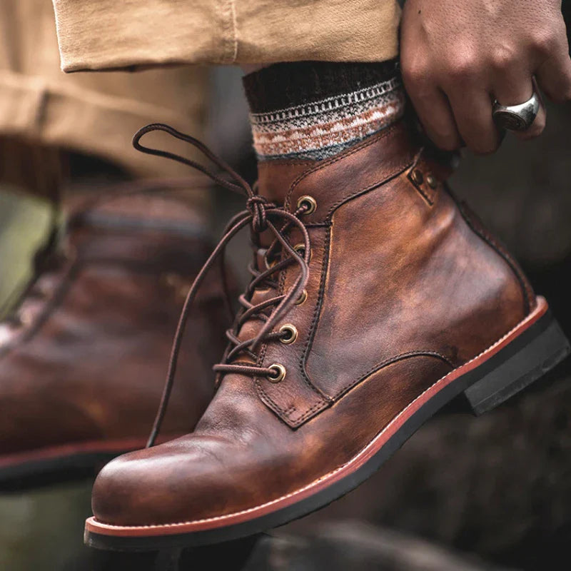 Wesley | Retro Round Nose Men's Boots