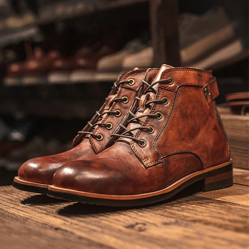 Wesley | Retro Round Nose Men's Boots