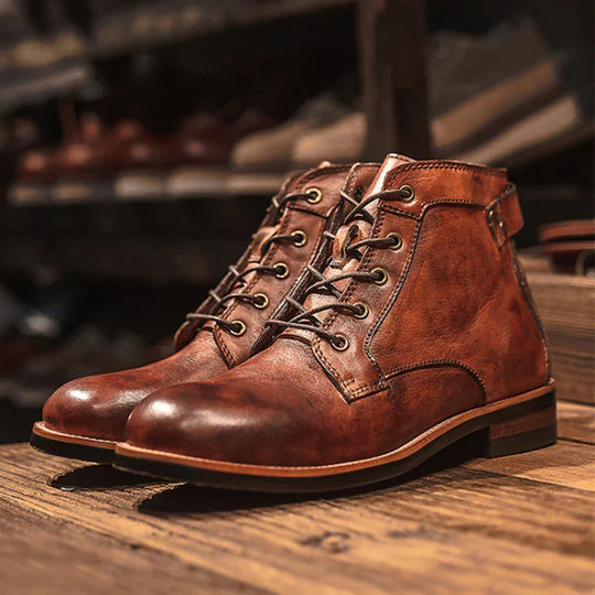 Wesley | Retro Round Nose Men's Boots