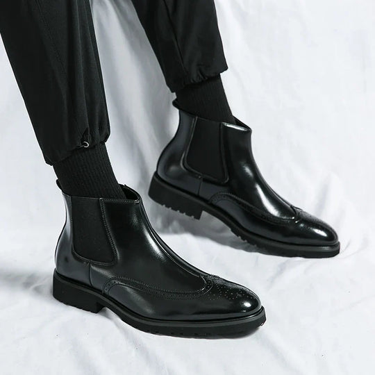 Michael | Genuine Leather Chelsea Boots