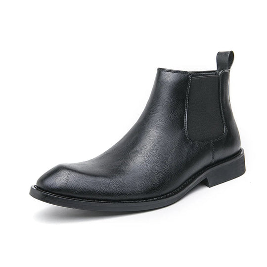 Nick | Zipped Leather Chelsea Boots