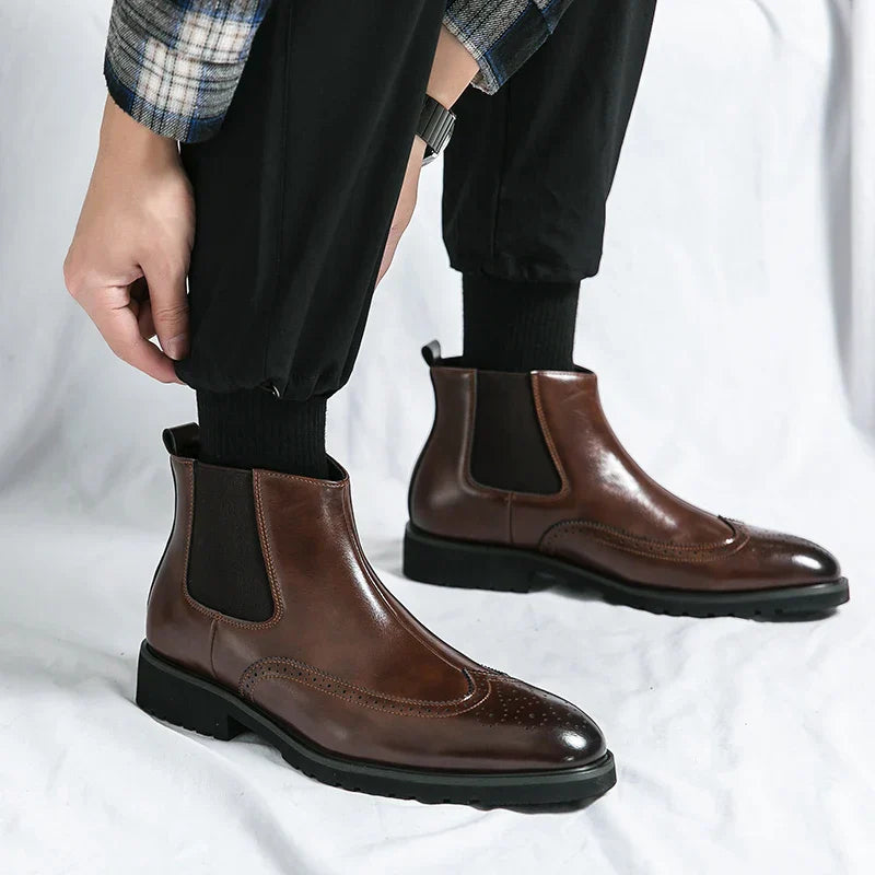 Michael | Genuine Leather Chelsea Boots