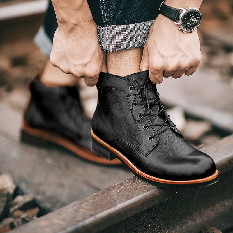 Wesley | Retro Round Nose Men's Boots