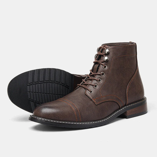 Milan | Vintage Cap-Toe Derby Boots