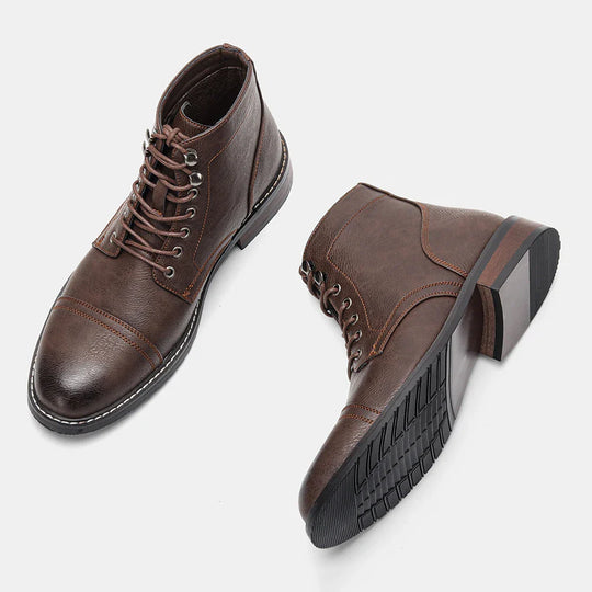 Milan | Vintage Cap-Toe Derby Boots